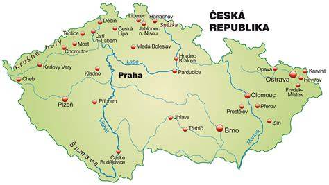 Mapa: Kontrola pokrytí Europa - vyznačená Česká Republika