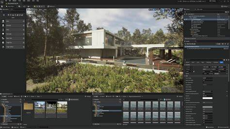 Obrázek: Rozhraní Substance 3D a integrace s Unreal Engine a CAD software