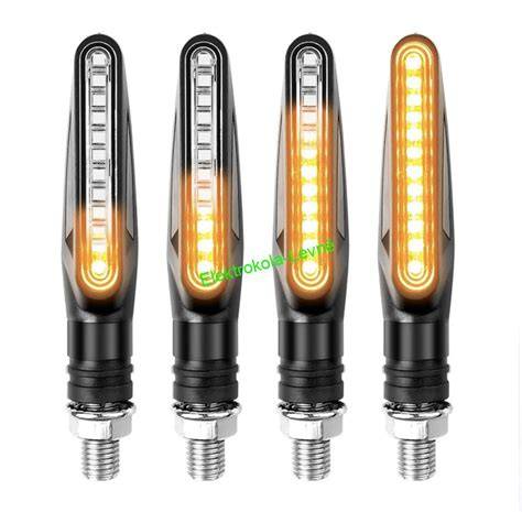 Ukázka srovnání klasických a LED blinkrů - designově čisté řešení
