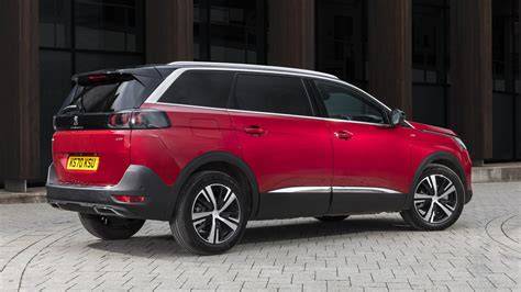 Mapa konfigurací sedadel a zavazadel Peugeot 5008