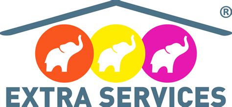 Logo a maskot firmy EXTRA SERVICES poskytující úklidové služby