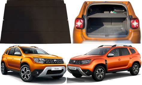schéma zavazadlového prostoru Dacia Duster (objemy, dvojité dno, vana)