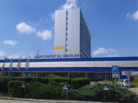 Logo a parkoviště Continental Barum Otrokovice