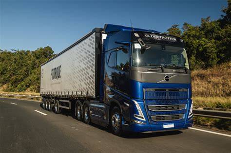 Schéma: Volvo FH - systém I-Shift, I-See, I-Roll a I-Torque na příkladu testovací trasy