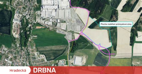 mapa s vyznačením pozemku pro novou firmu v průmyslové zóně