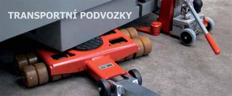 Transportní podvozky ilustrace znázorňující různá provedení a nosnosti