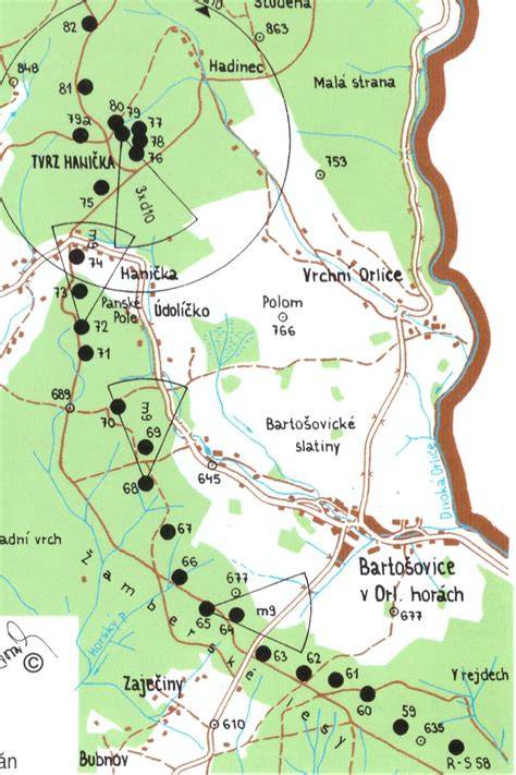 Mapka oblasti s dosahem vrakovací služby MILATA