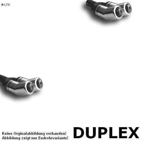 Duplex Ulter Sport vizuální znázornění koncovek a tlumičů