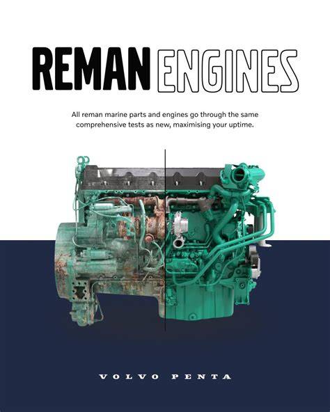 Infografika: Volvo Reman proces - demontáž, očištění, kontrola, výměna, testování, opuštění továrny