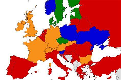 Mapa evropských trhů a počtu vozů Mazda pokrytých DSR