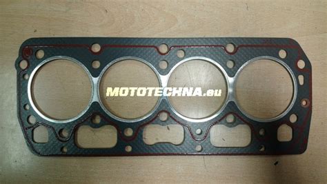 Schéma motoru s vyznačením těsnění hlavy válců