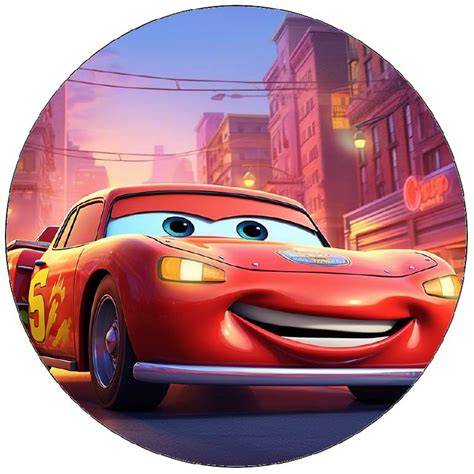 Jedlý papír Cars na dortu