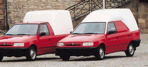 Infografika: Rozdíly mezi Felicia Hatchback, Combi, Pickup a Van Plus