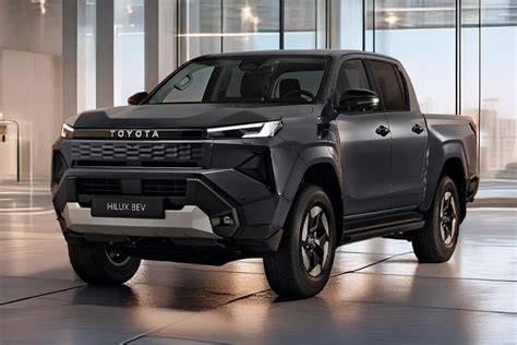 Infografika: Rozměry Hilux BEV vs. dieselová verze