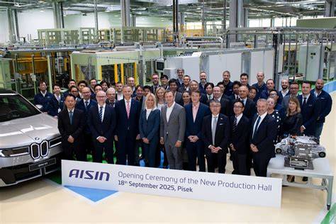 Mapa závodů Aisin Europe Manufacturing Czech v Evropě