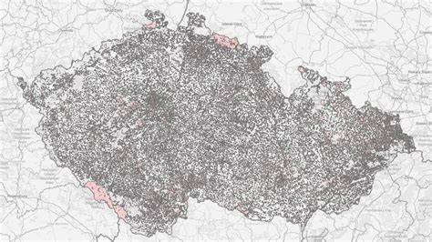 Mapa nejčastějších lokalit použití referentských vozidel v ČR