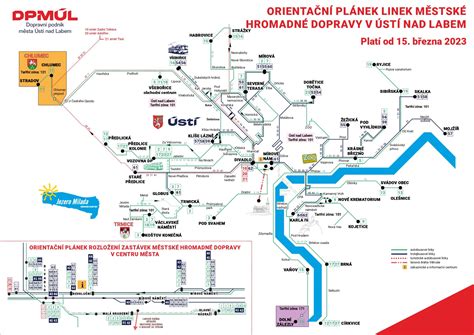 Mapa s vyznačenými trasami dopravy