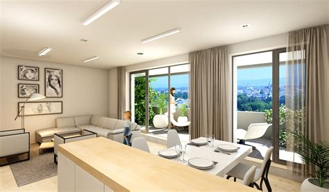 Vizualizace interiéru vozu s rozloženou spací lavicí