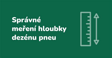 Infografika: Jak měřit hloubku dezénu a co znamenají indikátory opotřebení