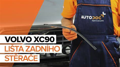 Infografika: Jak správně vyměnit zadní stěrač na Volvo XC90