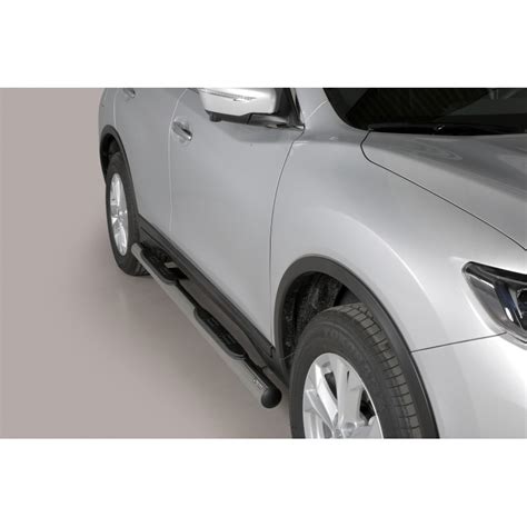 Obrázek nerezových bočních nášlapů a rámů Misutonida pro Nissan X-Trail