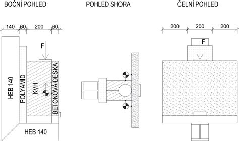Schéma napínáku drážkového klínového řemenu s vyznačením rozměrů a materiálu.