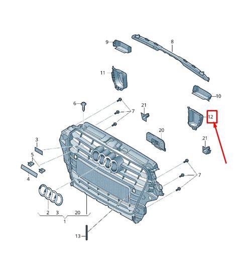 Schéma montáže sahary a chladiče v Audi A3