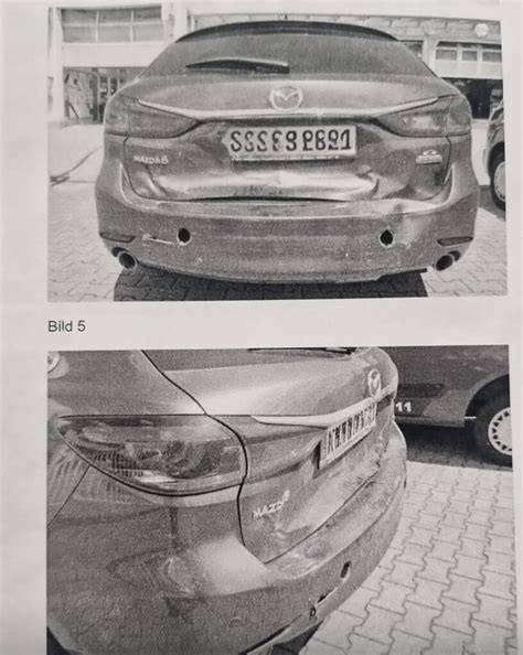 fotografie poškozeného světlometu před opravou a po opravě