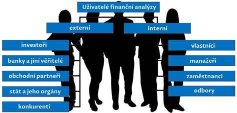 Infografika znázorňující strukturu finanční analýzy a její klíčové ukazatele