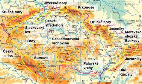 Mapa doručení a sklad v ČR