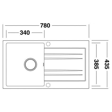 Infografika: Přehled technických parametrů dřezu RAPID 780