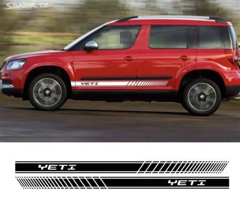 Infografika: kroky nalepení samolepky Yeti na Škoda Yeti