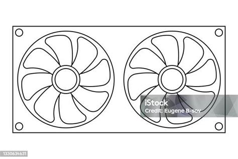 Ilustrace fungování chladicího systému motoru s vyznačením role ventilátoru